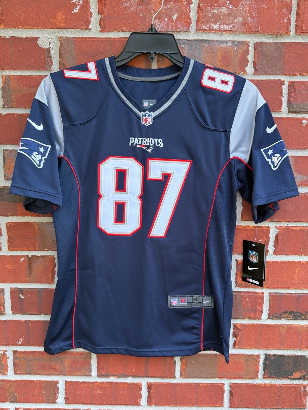 NWT Nike NFL New England Patriots Youth M (10-12) #87 Rob Gronkowski Jersey P6